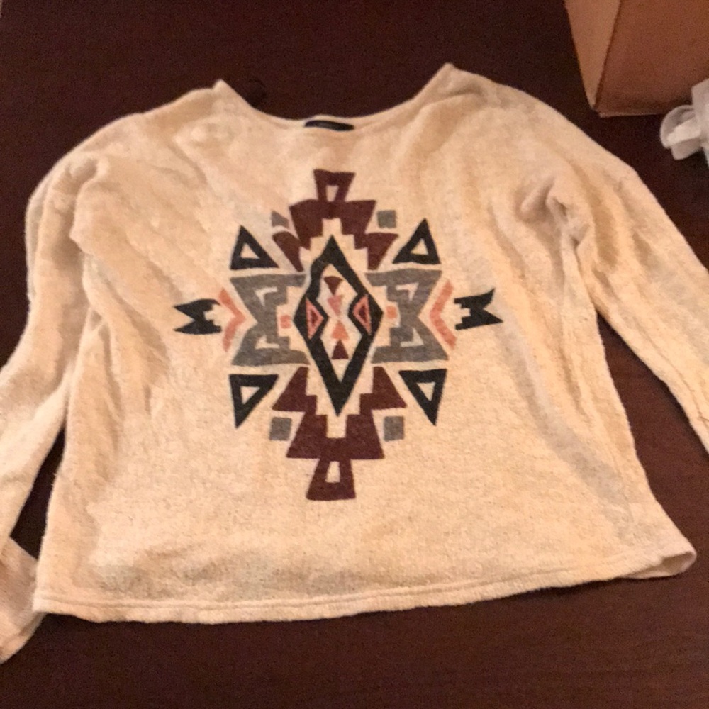 Creme tribal sweater